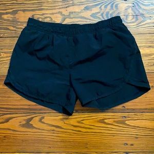Black athletic shorts